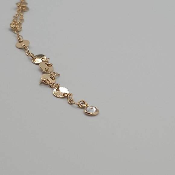 Ettika 18K Gold Plated Falling Chain Drop Boho Stmt Modern Chic Elegant Necklace - Picture 16 of 16